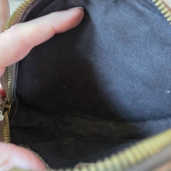 Madewell Purse Metallic Sand Simple Circle Crossbody Bag Preppy Party - Picture 10 of 14